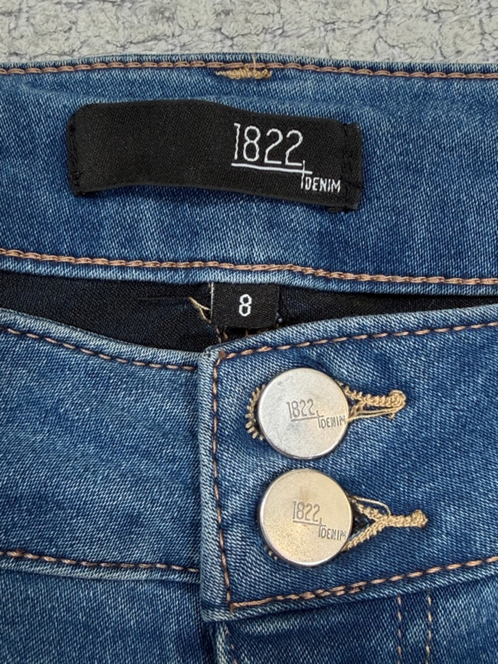Women’s 1822 Denim Style #CJ32M2447C7 Wide Leg High Waist Pants Jeans  Size 8 - Picture 8 of 14